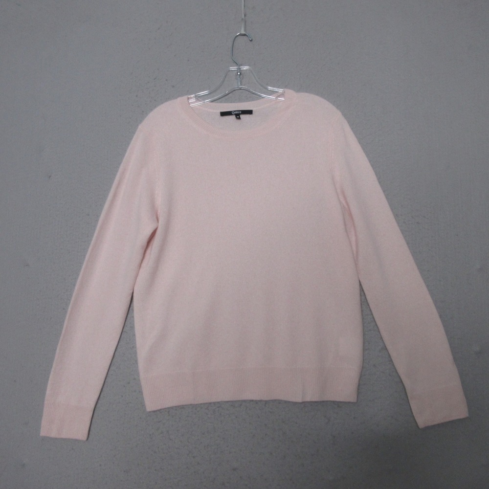 Quince Cashmere Sweater M Pink Soft Quiet Luxury Minimalist Preppy Timeless